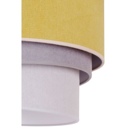 Duolla - Luster na sajli TRIO 1xE27/15W/230V pr. 45 cm žuta/sivo/bela