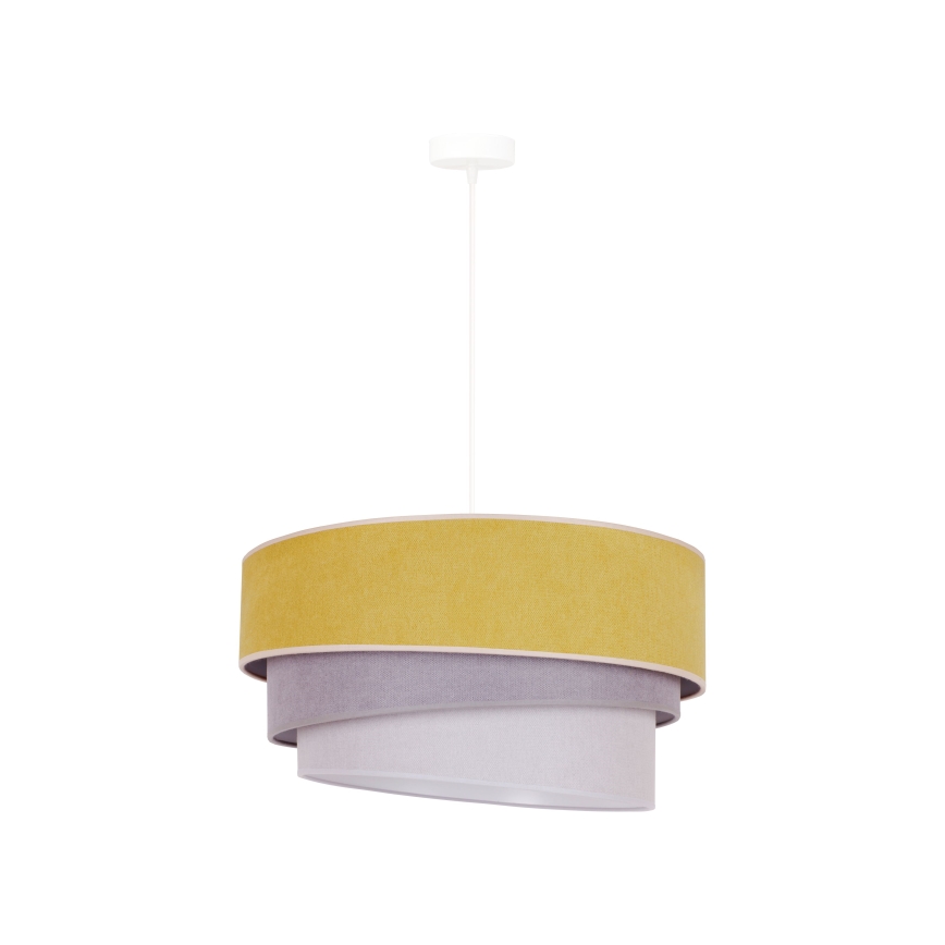 Duolla - Luster na sajli TRIO 1xE27/15W/230V pr. 45 cm žuta/sivo/bela