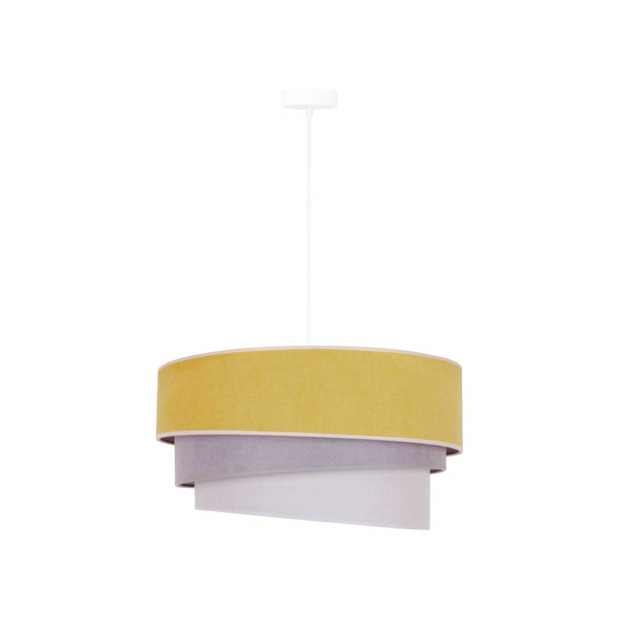 Duolla - Luster na sajli TRIO 1xE27/15W/230V pr. 45 cm žuta/sivo/bela