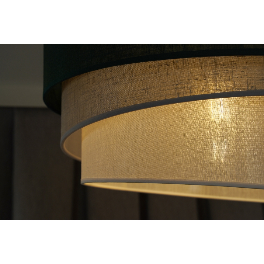 Duolla - Luster na sajli TRIO 1xE27/15W/230V, prečnik 45 cm, zelena/siva/bela