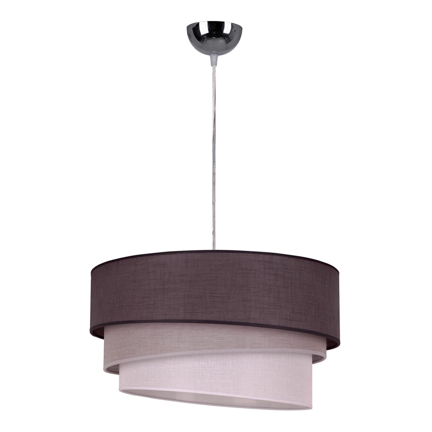 Duolla - Luster na sajli TRIO 1xE27/40W/230V pr. 45 cm antracit/sivo/bela