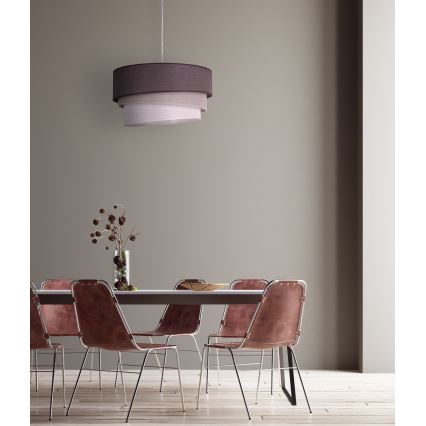 Duolla - Luster na sajli TRIO 1xE27/40W/230V pr. 45 cm antracit/sivo/bela