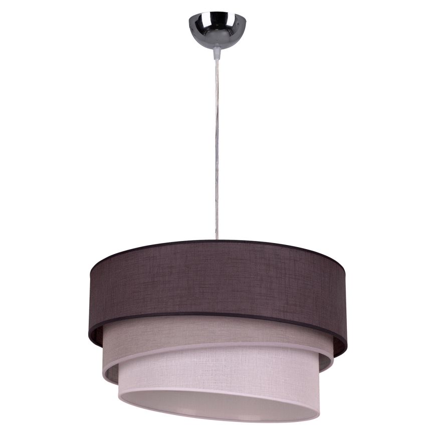 Duolla - Luster na sajli TRIO 1xE27/40W/230V pr. 45 cm antracit/sivo/bela
