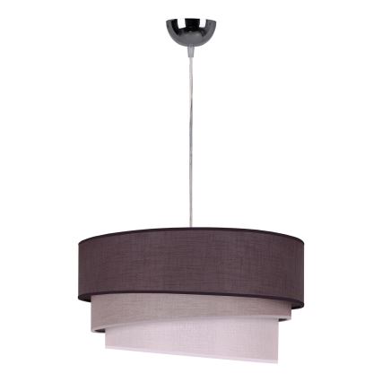 Duolla - Luster na sajli TRIO 1xE27/40W/230V pr. 45 cm antracit/sivo/bela