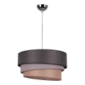 Duolla - Luster na sajli TRIO 1xE27/40W/230V pr. 45 cm antracit/sivo/braon