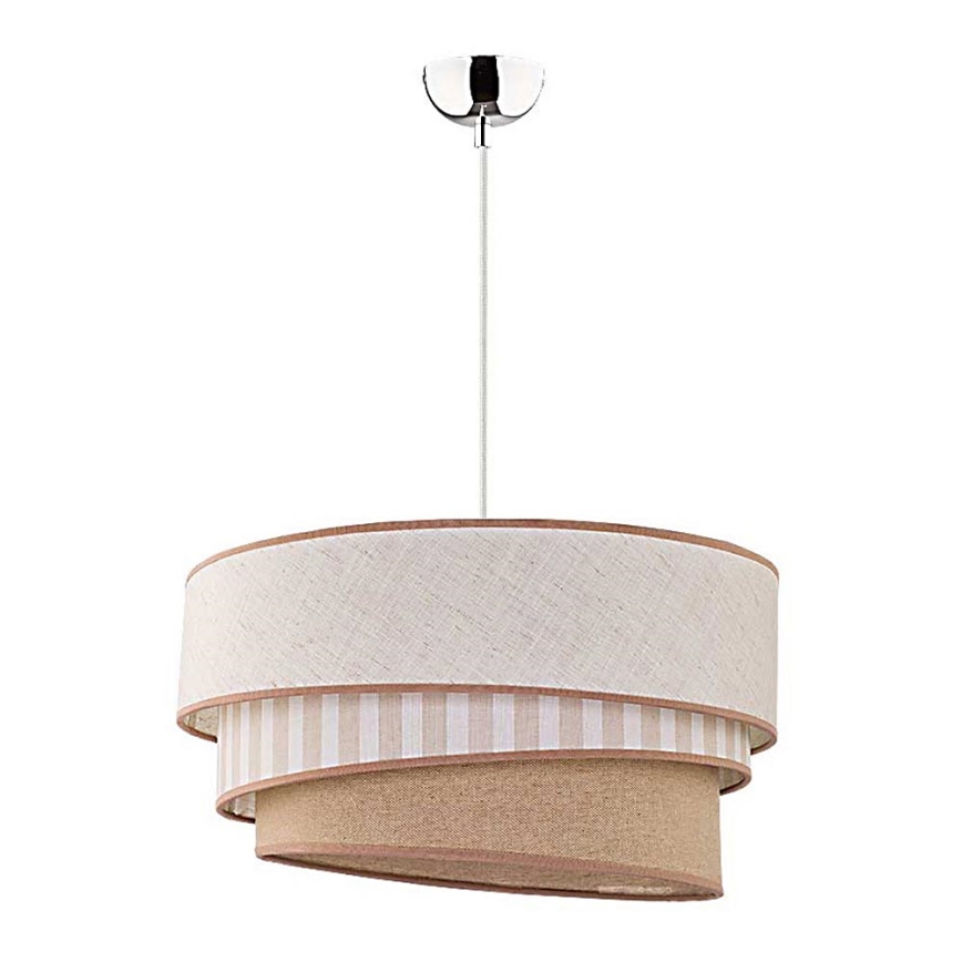 Duolla - Luster na sajli TRIO 1xE27/40W/230V pr. 45 cm bež/braon