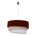 Duolla - Luster na sajli TRIO 1xE27/40W/230V pr. 45 cm braon/bež/bela