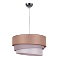 Duolla - Luster na sajli TRIO 1xE27/40W/230V pr. 45 cm braon/sivo/srebrno