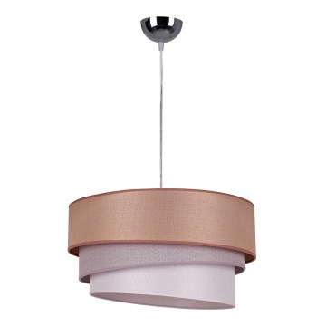 Duolla - Luster na sajli TRIO 1xE27/40W/230V pr. 45 cm braon/sivo/srebrno