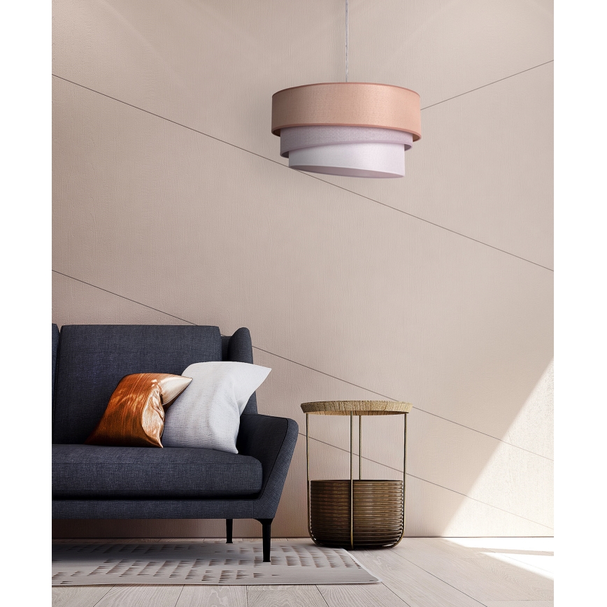 Duolla - Luster na sajli TRIO 1xE27/40W/230V pr. 45 cm braon/sivo/srebrno