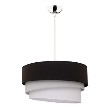 Duolla - Luster na sajli TRIO 1xE27/40W/230V pr. 45 cm crno/sivo/bela