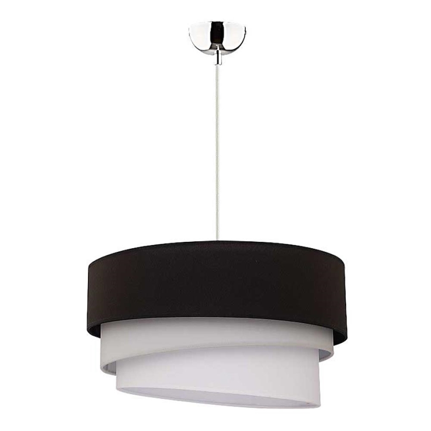 Duolla - Luster na sajli TRIO 1xE27/40W/230V pr. 45 cm crno/sivo/bela
