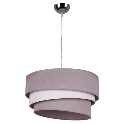 Duolla - Luster na sajli TRIO 1xE27/40W/230V pr. 45 cm sivo/bela