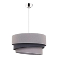 Duolla - Luster na sajli TRIO 1xE27/40W/230V pr. 45 cm sivo/crno