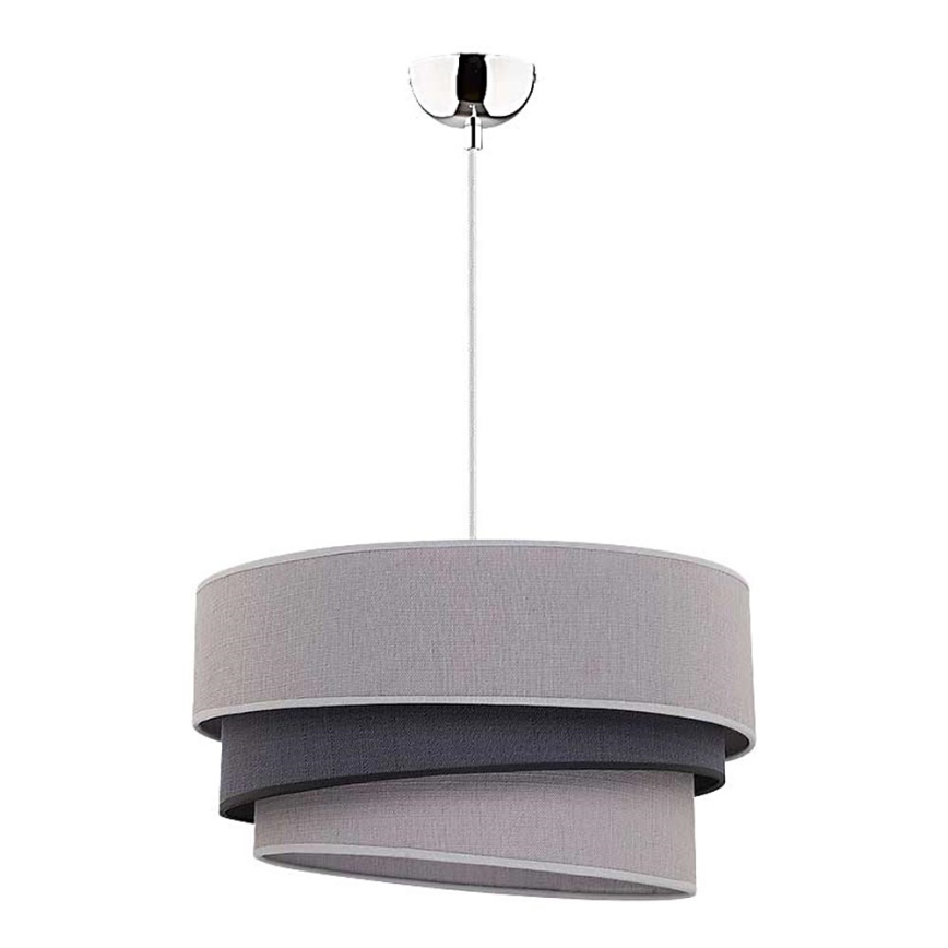 Duolla - Luster na sajli TRIO 1xE27/40W/230V pr. 45 cm sivo/crno