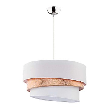 Duolla - Luster na sajli TRIO 1xE27/40W/230V pr. 45 cm zlatna/bela
