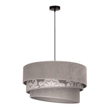 Duolla - Luster na sajli TRIO 1xE27/40W/230V prečnik 45 cm siva