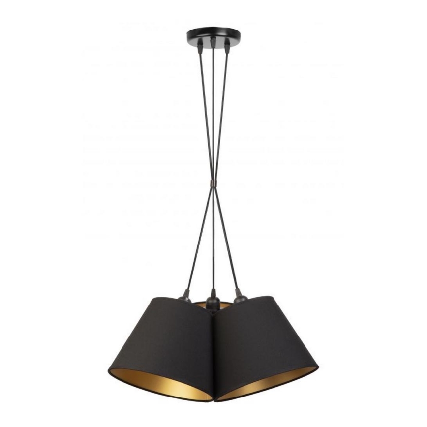 Duolla - Luster na sajli TWIGGY 3xE27/40W/230V pr. 45 cm crno