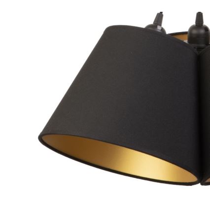 Duolla - Luster na sajli TWIGGY 3xE27/40W/230V pr. 45 cm crno
