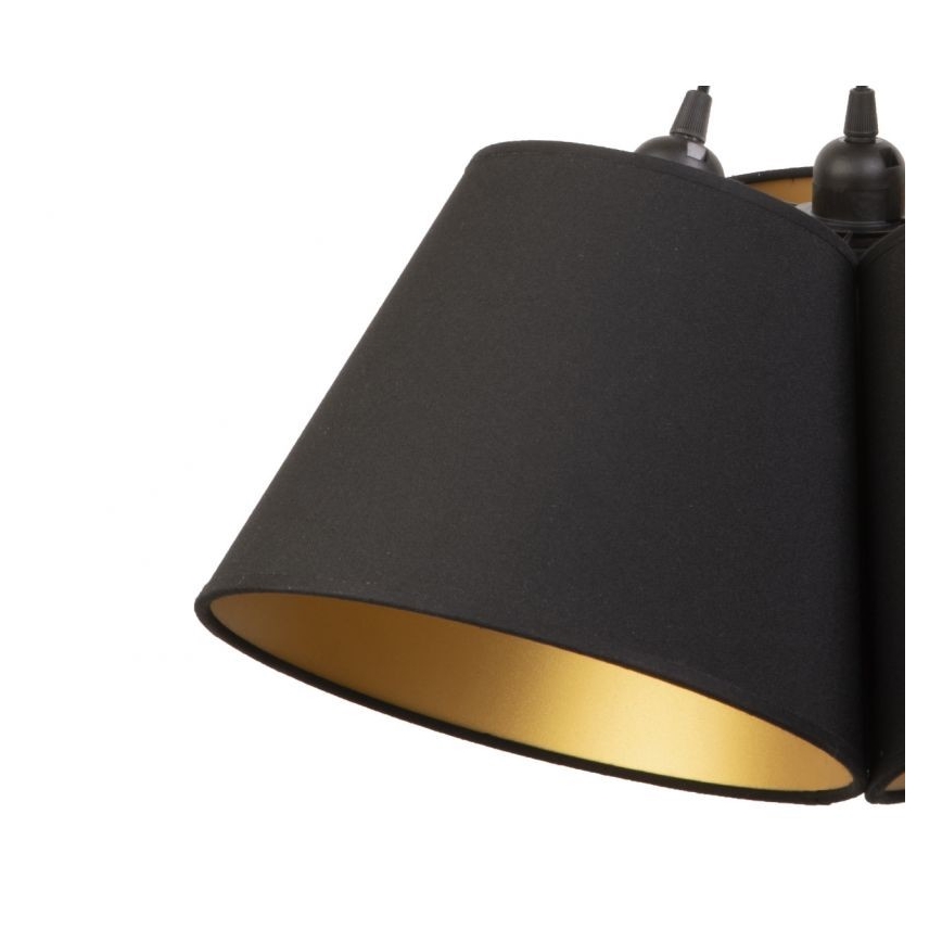 Duolla - Luster na sajli TWIGGY 3xE27/40W/230V pr. 45 cm crno