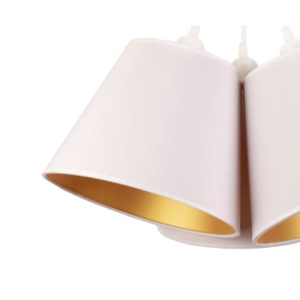 Duolla - Luster na sajli TWIGGY 3xE27/40W/230V pr. 60 cm bela