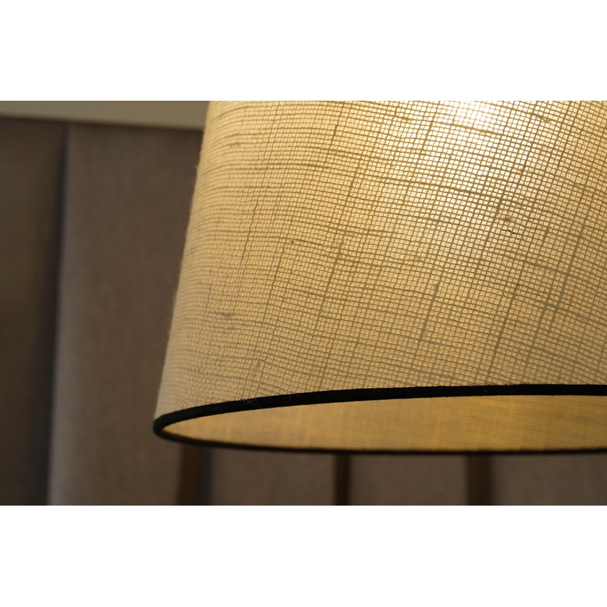 Duolla - Luster na sajli YUTE 1xE27/15W/230V pr. 38 cm sivo/crno