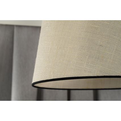 Duolla - Luster na sajli YUTE 1xE27/15W/230V pr. 38 cm sivo/crno