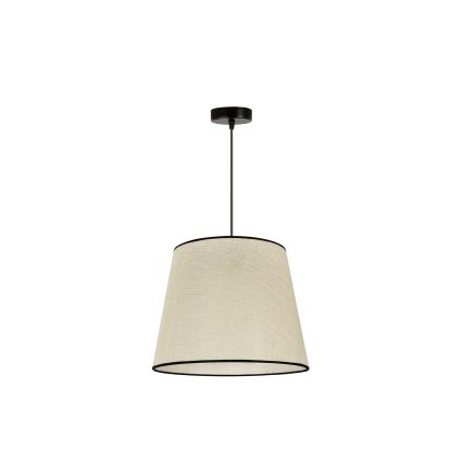 Duolla - Luster na sajli YUTE 1xE27/15W/230V pr. 38 cm sivo/crno