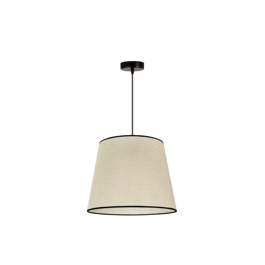 Duolla - Luster na sajli YUTE 1xE27/15W/230V pr. 38 cm sivo/crno