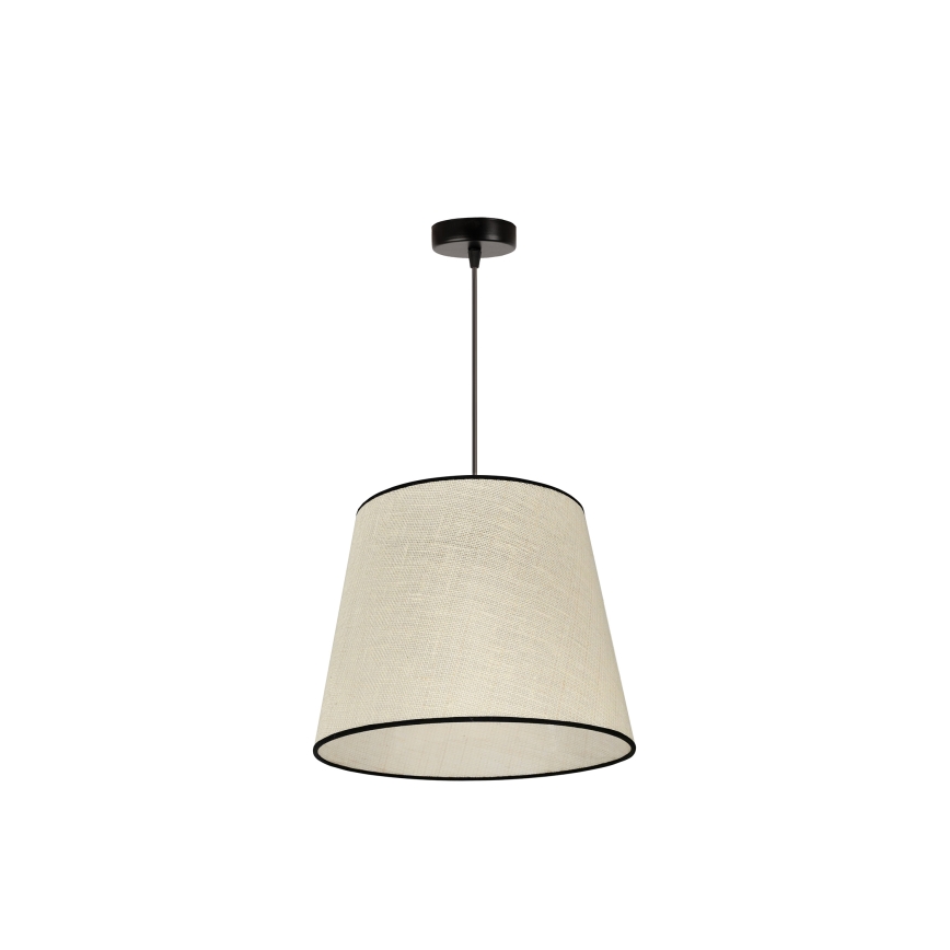 Duolla - Luster na sajli YUTE 1xE27/15W/230V pr. 38 cm sivo/crno