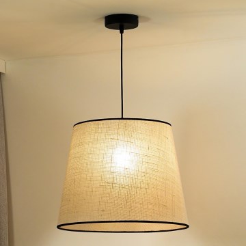 Duolla - Luster na sajli YUTE 1xE27/15W/230V Ø 38 cm siva/crna