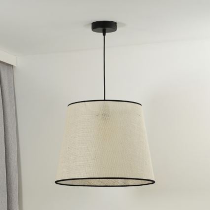 Duolla - Luster na sajli YUTE 1xE27/15W/230V Ø 38 cm siva/crna