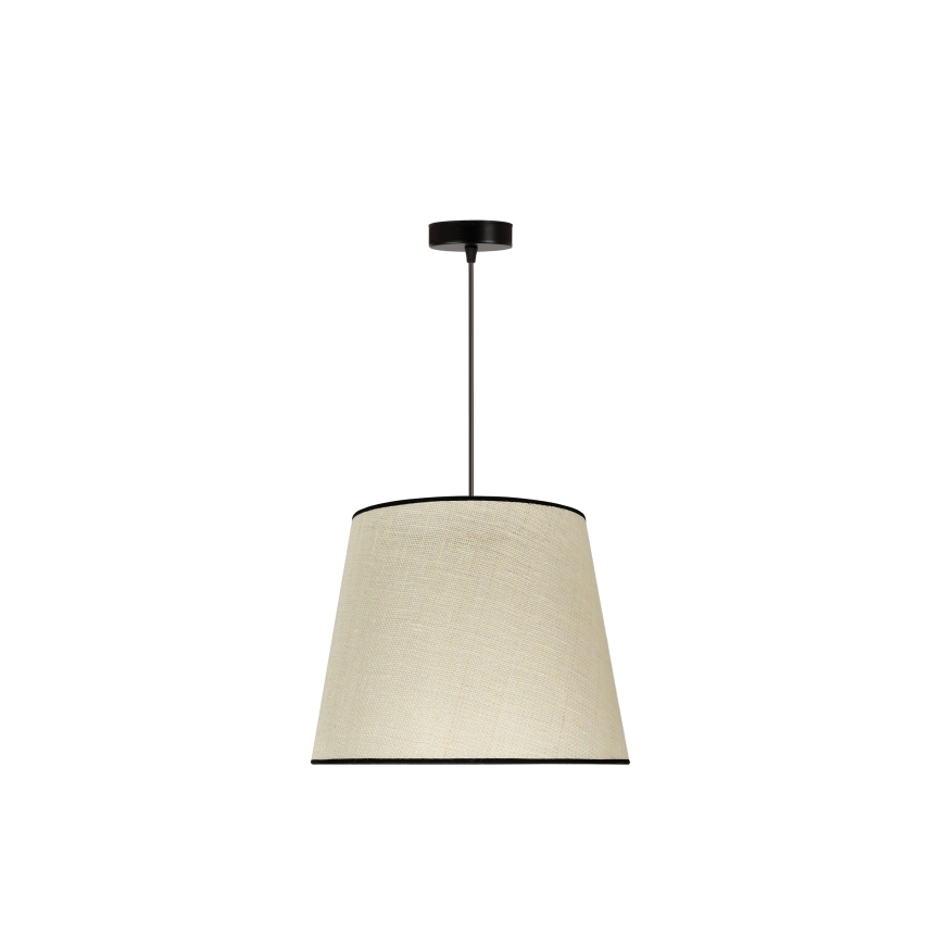 Duolla - Luster na sajli YUTE 1xE27/15W/230V Ø 38 cm siva/crna