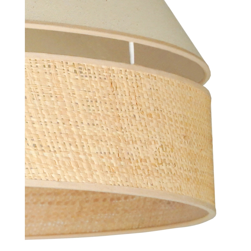 Duolla - Luster na sajli YUTE AVIGNON 1xE27/15W/230V pr. 60 cm kremasta/bež