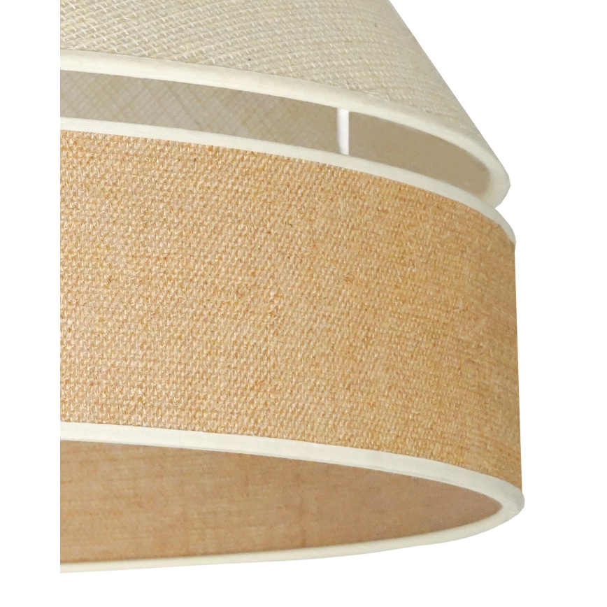 Duolla - Luster na sajli YUTE AVIGNON 1xE27/15W/230V pr. 60 cm sivo/braon