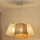 Duolla - Luster na sajli YUTE ROSSA 3xE27/15W/230V sivo/braon