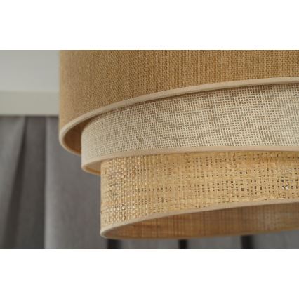 Duolla - Luster na sajli YUTE TRIO 1xE27/15W/230V pr. 45 cm braon/sivo/bež