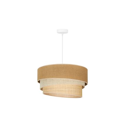 Duolla - Luster na sajli YUTE TRIO 1xE27/15W/230V pr. 45 cm braon/sivo/bež