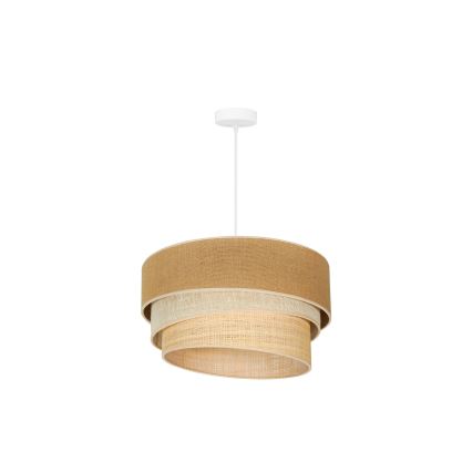 Duolla - Luster na sajli YUTE TRIO 1xE27/15W/230V pr. 45 cm braon/sivo/bež