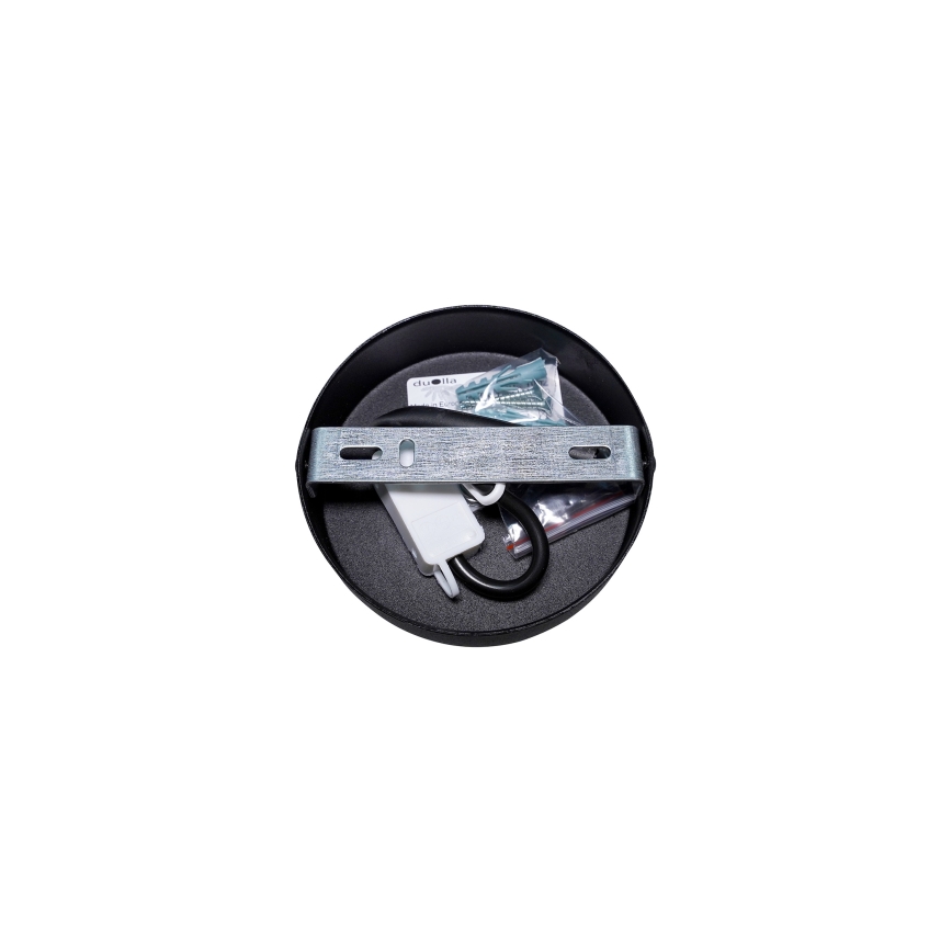 Duolla - Nadgradni luster BELL SHINY 1xE27/15W/230V pr. 25 cm bela/bakrena