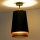 Duolla - Nadgradni luster BELL SHINY 1xE27/15W/230V pr. 25 cm crno/bakrena