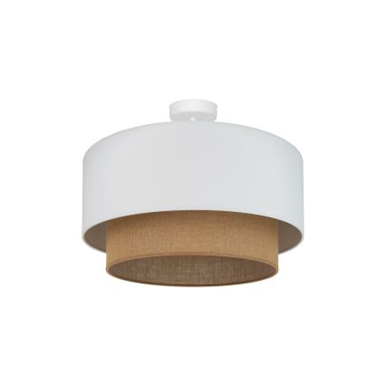 Duolla - Nadgradni luster  BOHO 1xE27/15W/230V pr. 45 cm bela/braon