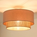 Duolla - Nadgradni luster  BOHO 1xE27/15W/230V pr. 45 cm bež/braon
