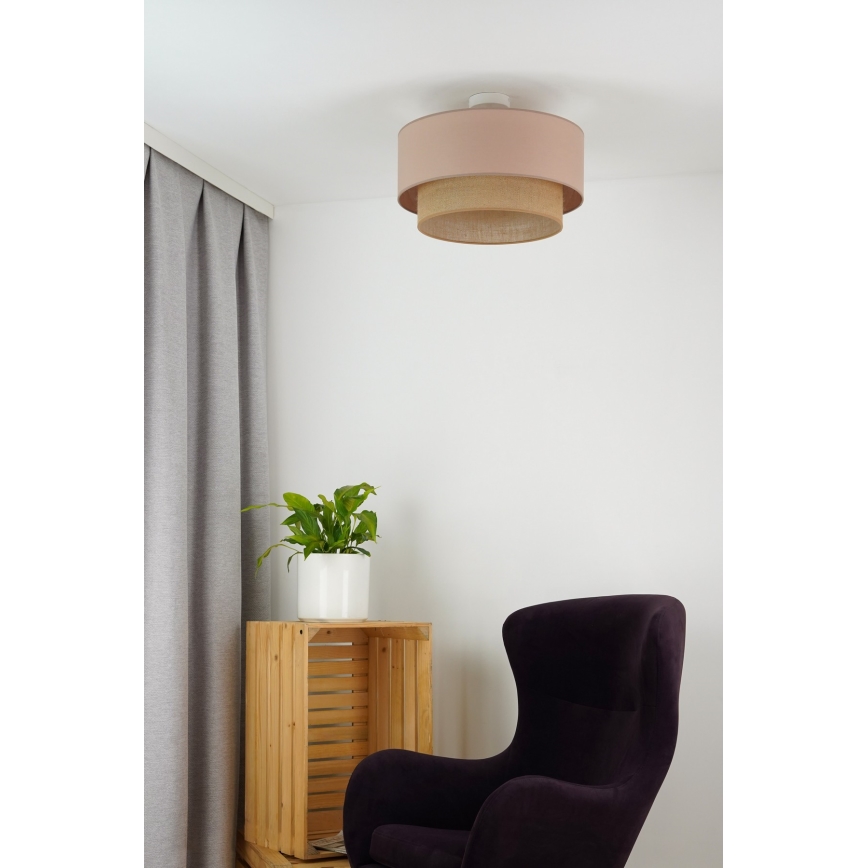 Duolla - Nadgradni luster  BOHO 1xE27/15W/230V pr. 45 cm bež/braon