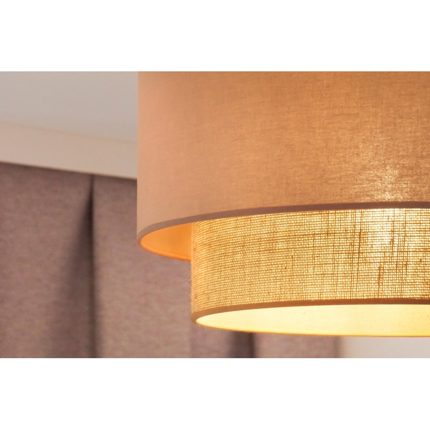 Duolla - Nadgradni luster  BOHO 1xE27/15W/230V pr. 45 cm bež/braon