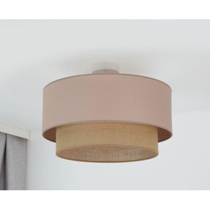 Duolla - Nadgradni luster  BOHO 1xE27/15W/230V pr. 45 cm bež/braon