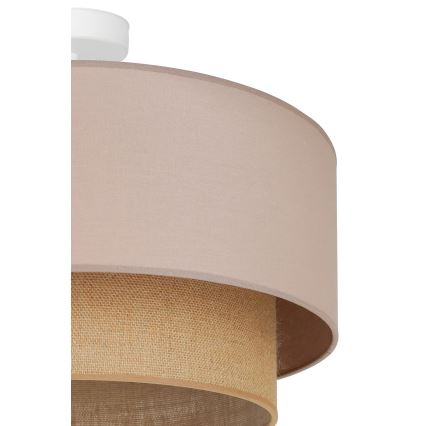 Duolla - Nadgradni luster  BOHO 1xE27/15W/230V pr. 45 cm bež/braon