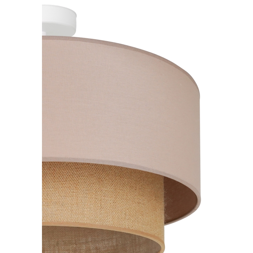 Duolla - Nadgradni luster  BOHO 1xE27/15W/230V pr. 45 cm bež/braon