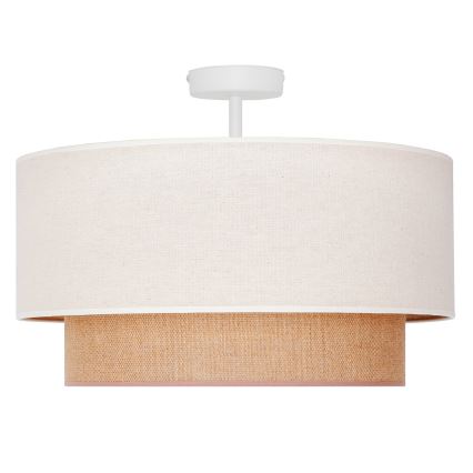 Duolla - Nadgradni luster BOHO 1xE27/15W/230V pr. 45 cm kremasta/braon