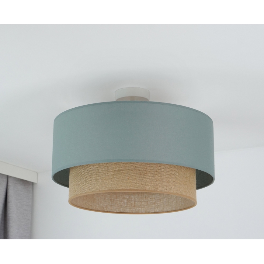 Duolla - Nadgradni luster  BOHO 1xE27/15W/230V pr. 45 cm zelena/braon